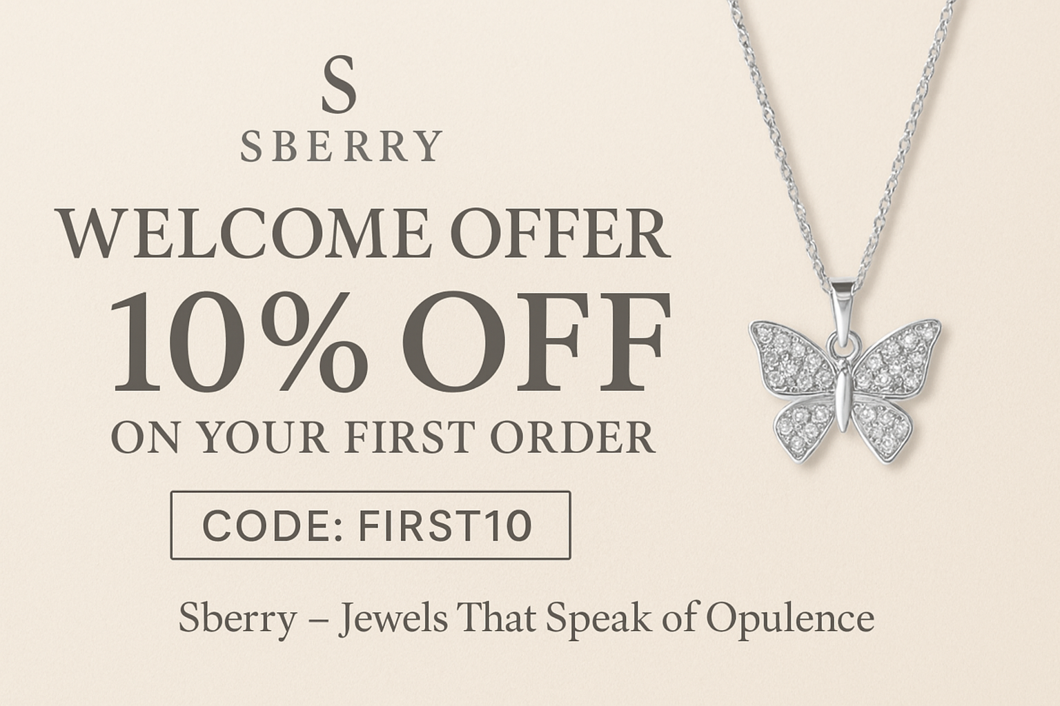 Welcome to Sberry – Celebrate Luxury with 10% OFF on Your First Order!