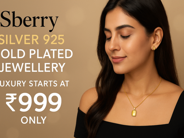 Sberry Silver 925 Gold Plated Jewellery – Luxury Starts at ₹999 Only!