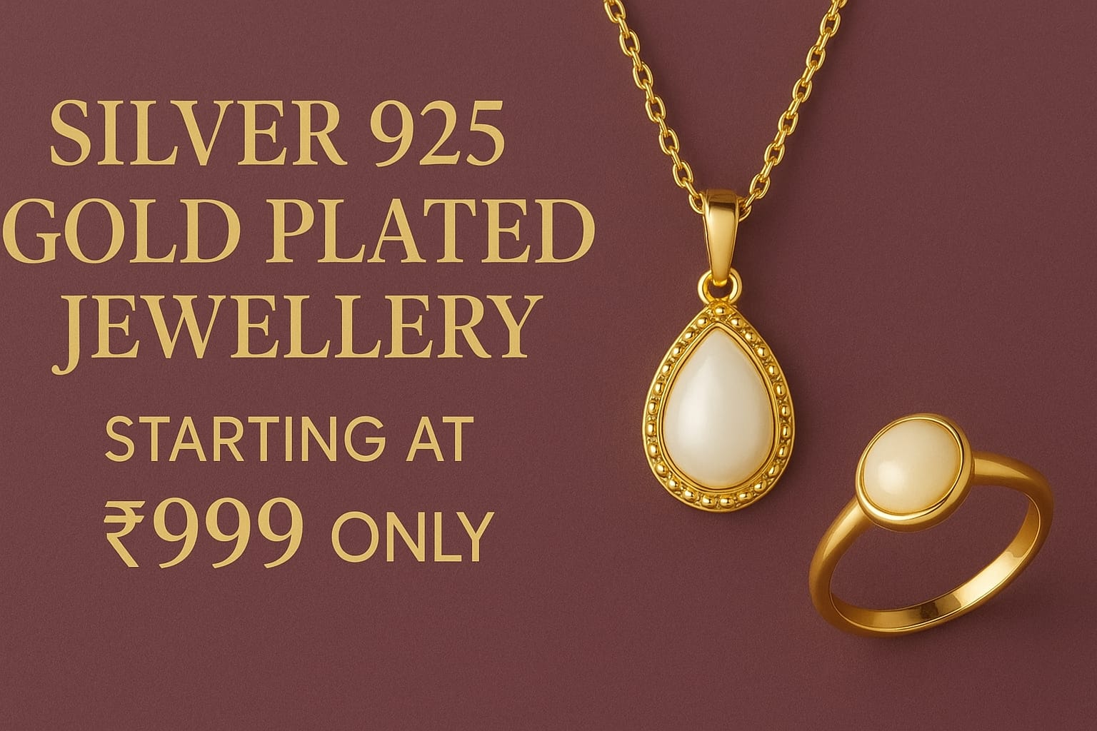 gold plated jewellery
